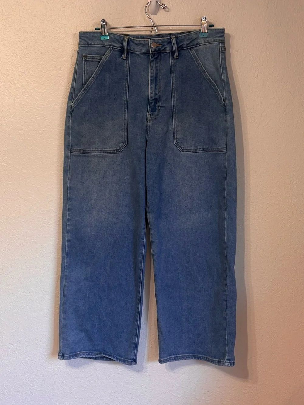 Just USA High Rise Wide Leg Jeans Size 14